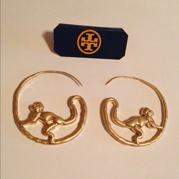 tory burch monkey earrings