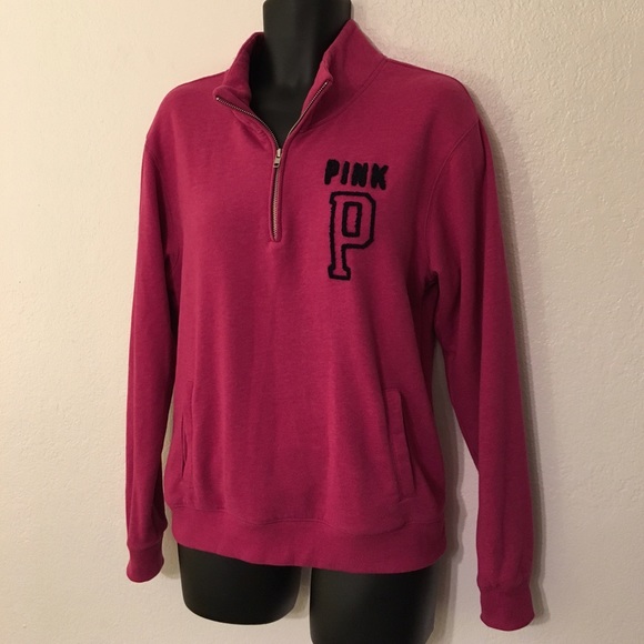PINK Victoria's Secret Sweaters - PINK Half-Zip