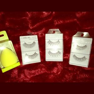 Makeup eyelashes beauty sponge