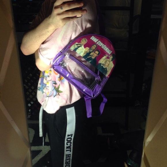90s backstreet boys mini jelly pvc backpack