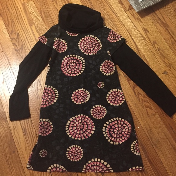Floral Knit Sweater Dress by Aryeh size L