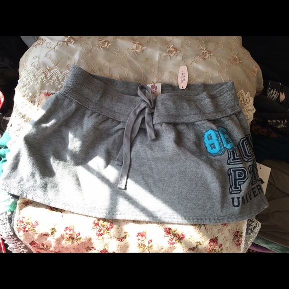 Victoria's Secret sporty grey mini skirt s new