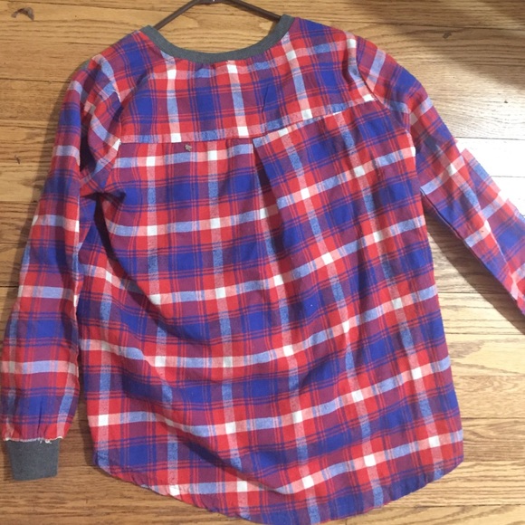 Unbranded Large Tshirt Sweatshirt Plaid Flannel - Picture 2 of 2