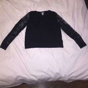 H&M Black Lace Top