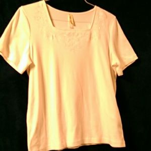 White blouse with embellishments