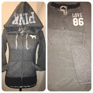 🎉 VS PINK Sweat 2 Pcs Suit 🎉 XS /Small 🎉