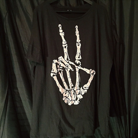Grunge Skull Tee Shirt Dress