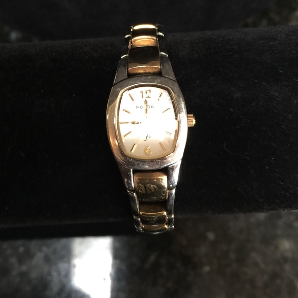 Fossil gold and silver watch