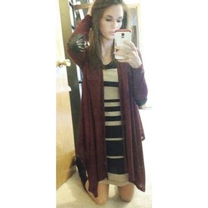 Burgundy Cardigan!