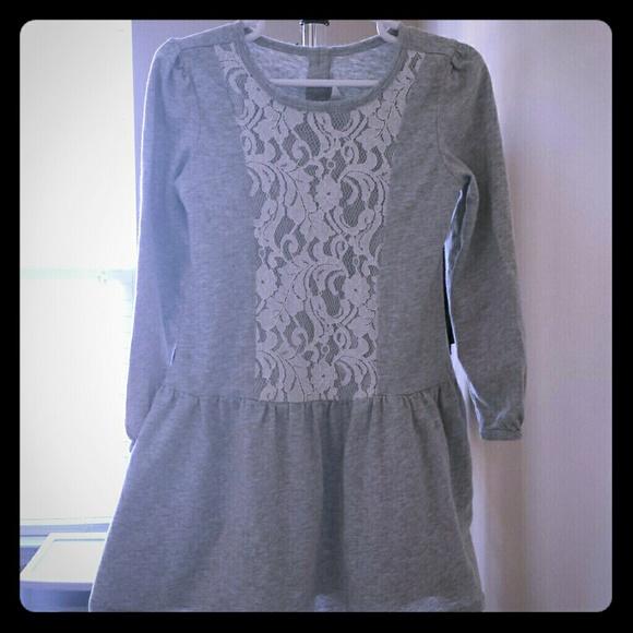 Little Girl's Spring Dress with Lace detail - Picture 1 of 3