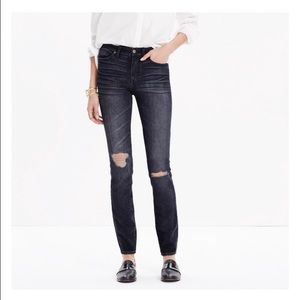 Madewell 9" high rise skinny skinny jeans
