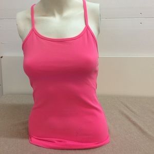 Lululemon pink power y tank sz 4 33942