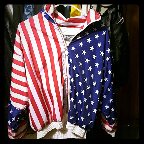 🗽American flag windbreaker🗽