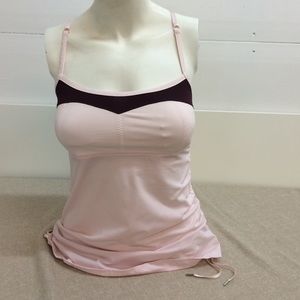 Lululemon pink & burgundy tank sz 4 35557