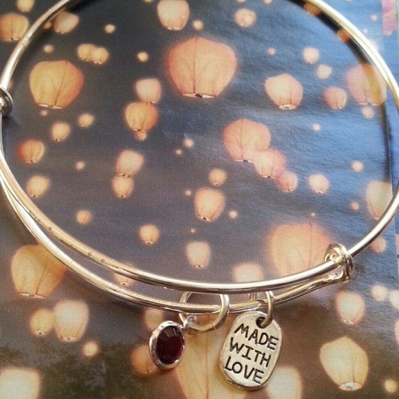 💖Birthstone crystal silver bracelet 💖🎁