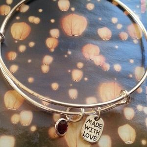 💖Birthstone crystal silver bracelet 💖🎁