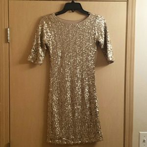 Gold Sequin Mini Dress!!!