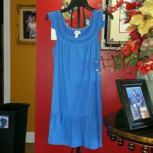 Loft royal blue midi