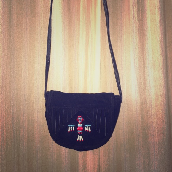 Cross body small leather purse