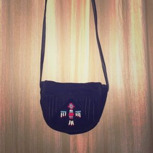 Cross body small leather purse