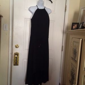 Stylish Halter Dress with Hi-Lo Hem