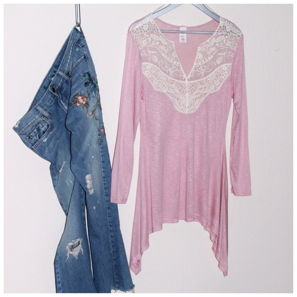 Crochet Lace Tunic Top - Picture 4 of 4