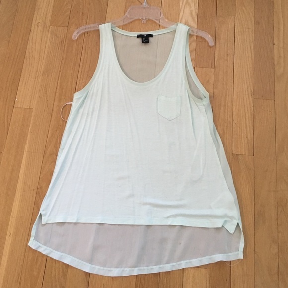 Mint mesh back tank
