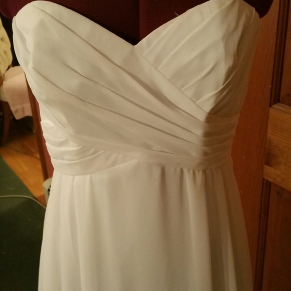 White Prom Dress - Picture 3 of 4