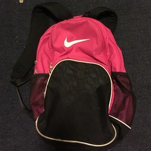 Pink Nike backpack