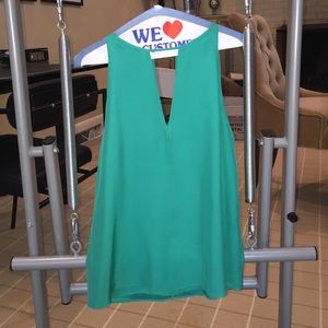 Ladies 'Parker' green silky tank top