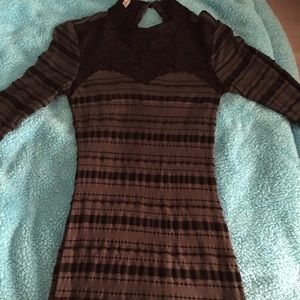 Black and grey dress