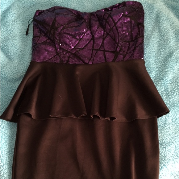 Black and purple dress