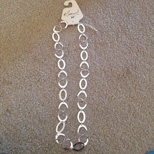 Silver circle necklace by Kim Rogers