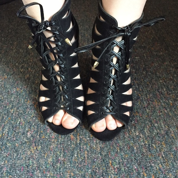 Lace up heels