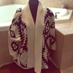 Aztec Print Cartigan