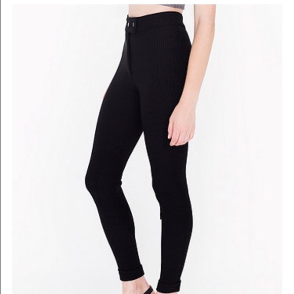American apparel black riding pant