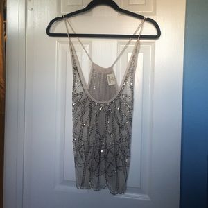Urban Outfitters Pins + Needles Beaded top