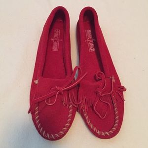 Minnetonka red moccasins
