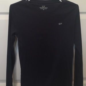 Long sleeve basic navy shirt