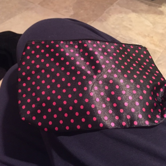 Black and pink make up case