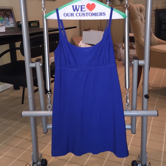 Blue beach cover up or dress