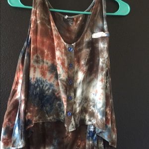 Sparkle and Fade tie dye tank