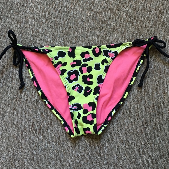 Hot pink and lime bikini bottom