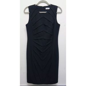 Calvin Klein Black Sleeveless Cocktail Dress SZ 8