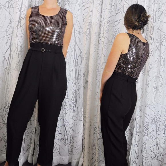 80s sequin jumpsuit