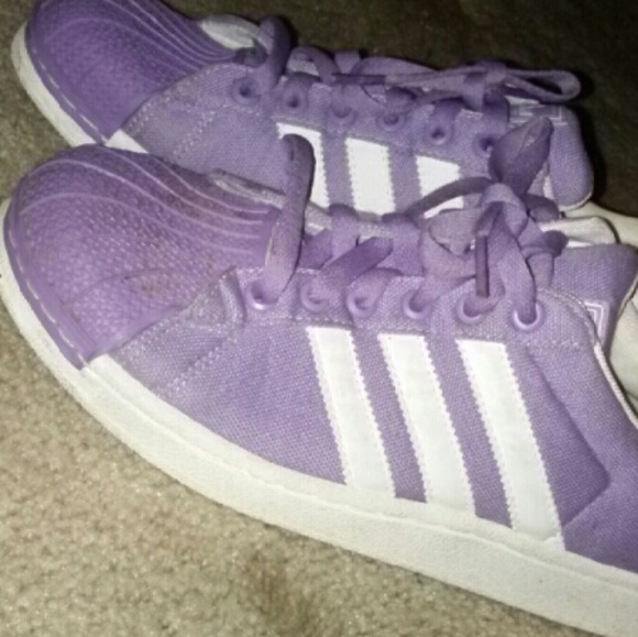 purple shell toe adidas