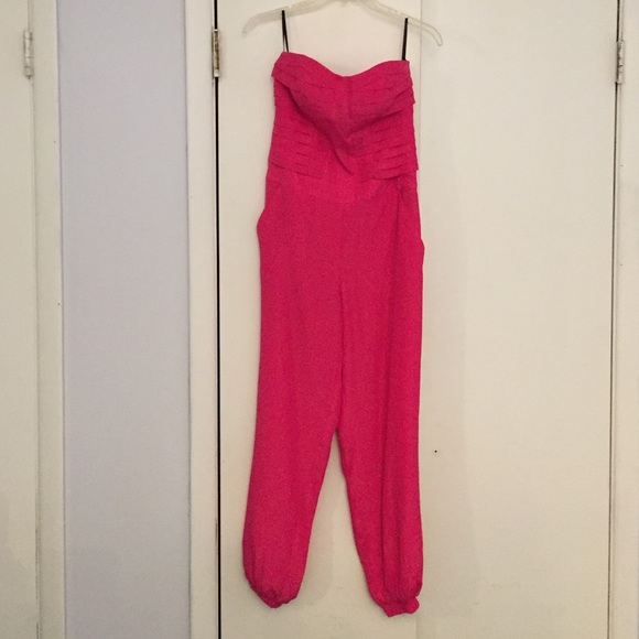 Hot pink jumpsuit