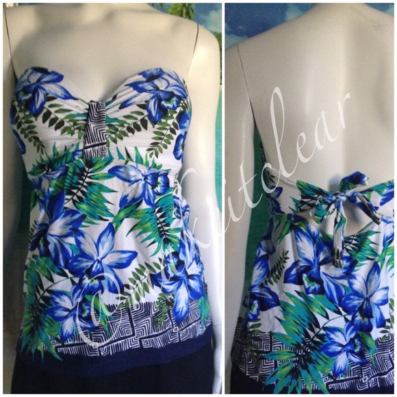 NEW COCO REEF tankini swim top white suit 32 34 DD - Picture 4 of 4