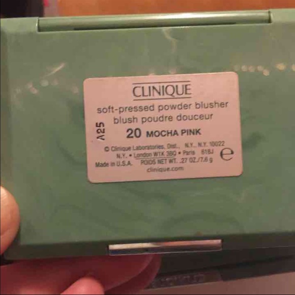NEW CLINIQUE MOCHA PINK FULL SIZE BLUSH - Picture 2 of 2
