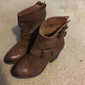 Brown ankle boots